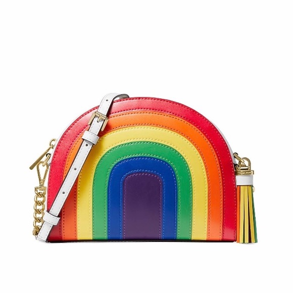 Michael Kors Handbags - Michael Kors rainbow Half Moon Crossbody